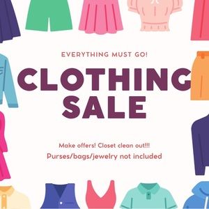 Closet clean out!  Make offers!